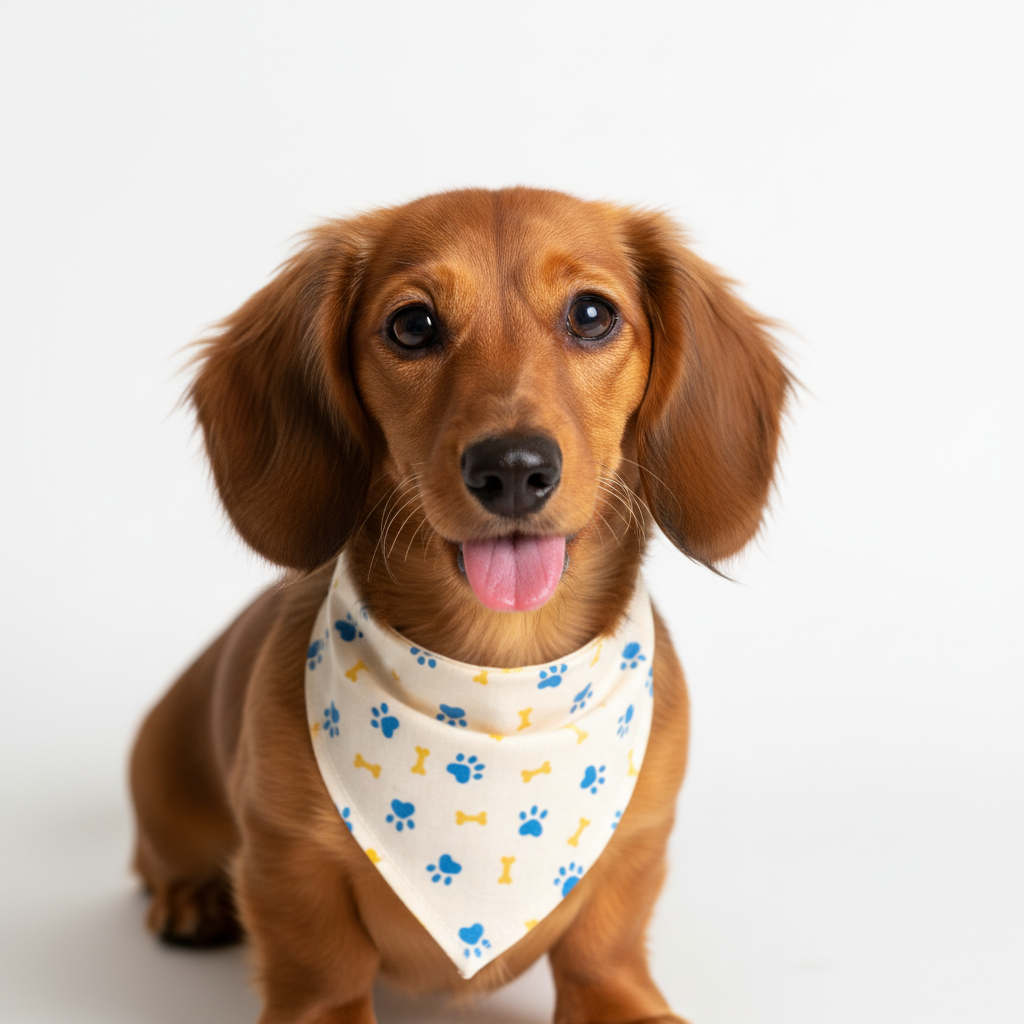 Teckel com bandana